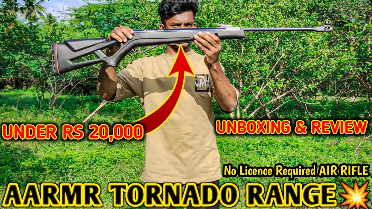 AARMR TORNADO🌪️ RANGE Air Rifle Unboxing & Review In TAMIL! BEST Powerful Air GUN Under 20K BUDGET💯