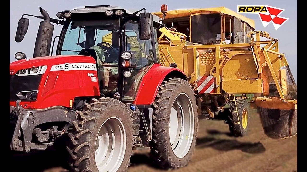ARRACHAGE DE POMMES DE TERRE [ ROPA KEILER 1 / MASSEY FERGUSON 6713 S ]