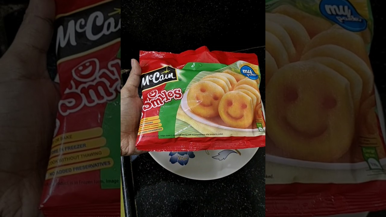 McCain Smiles recipe | ready to eat snack #smiles #food #snacks #streetfood #ytshort #trending