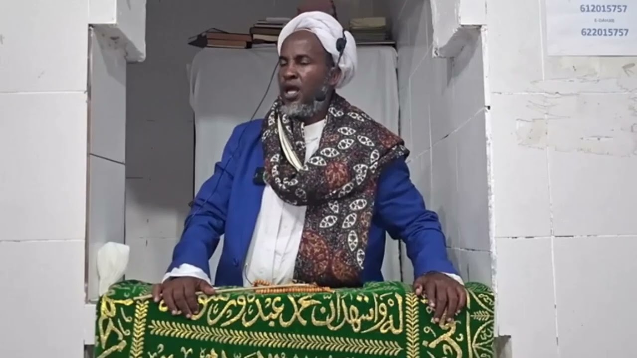 Khudbada jumcaha waxaa akhrinaya sheekh maxamed  nuur bukhaari