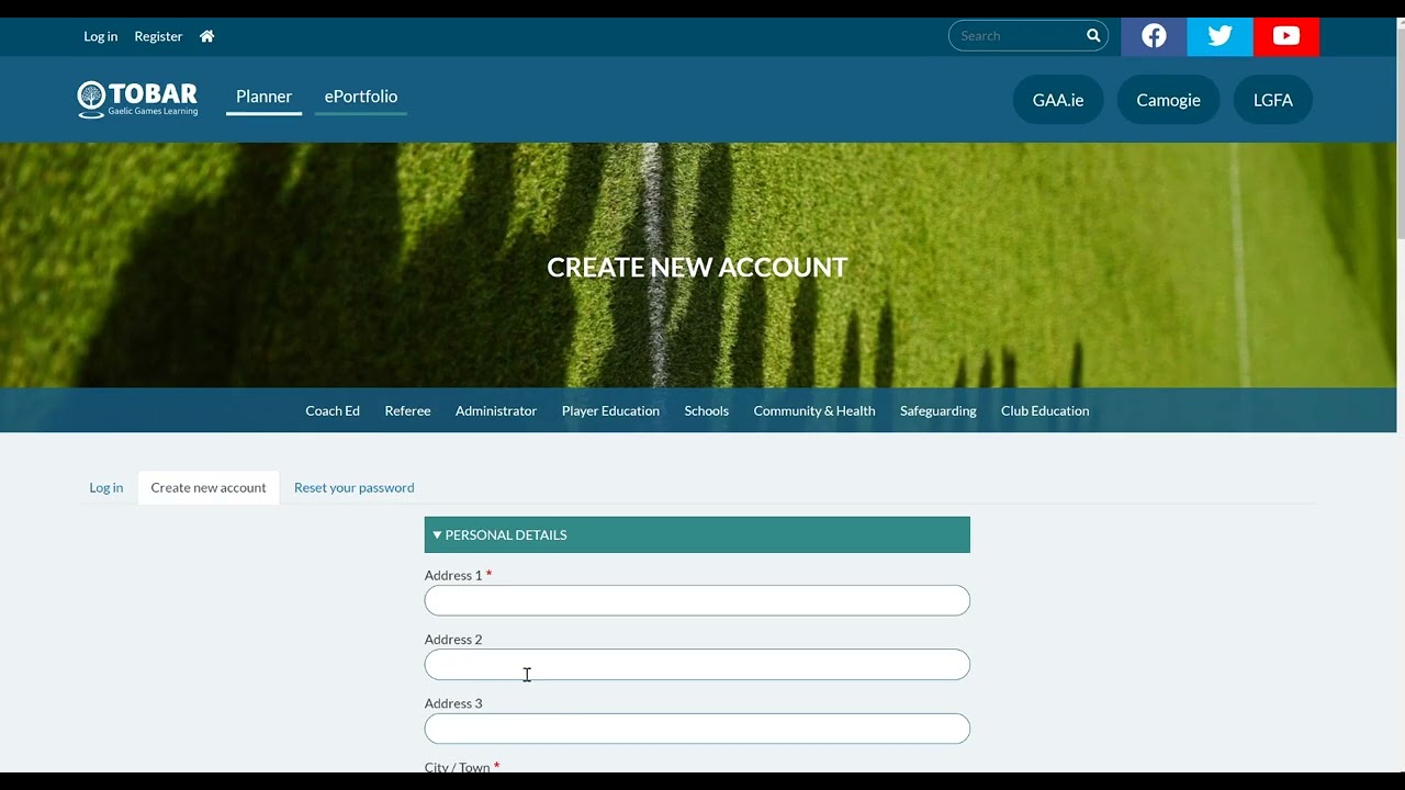 How to create an account in Tobar