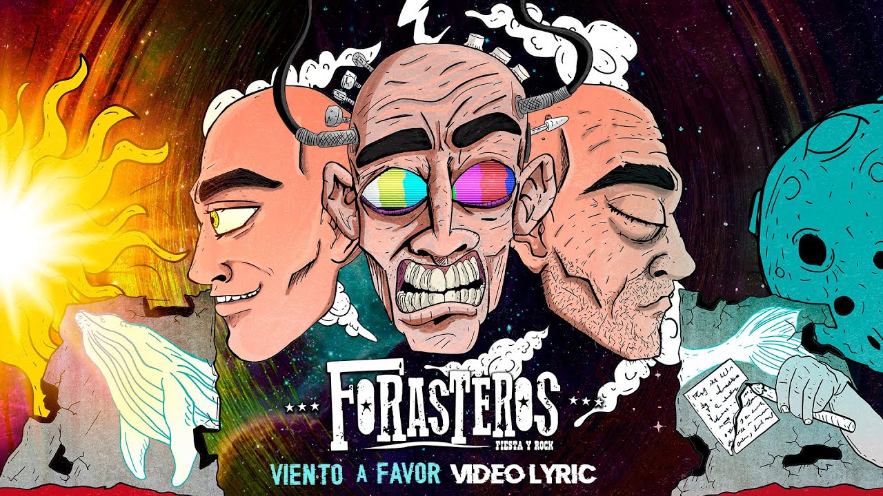 Forasteros Fiesta y Rock. Viento a favor - Video Lyric