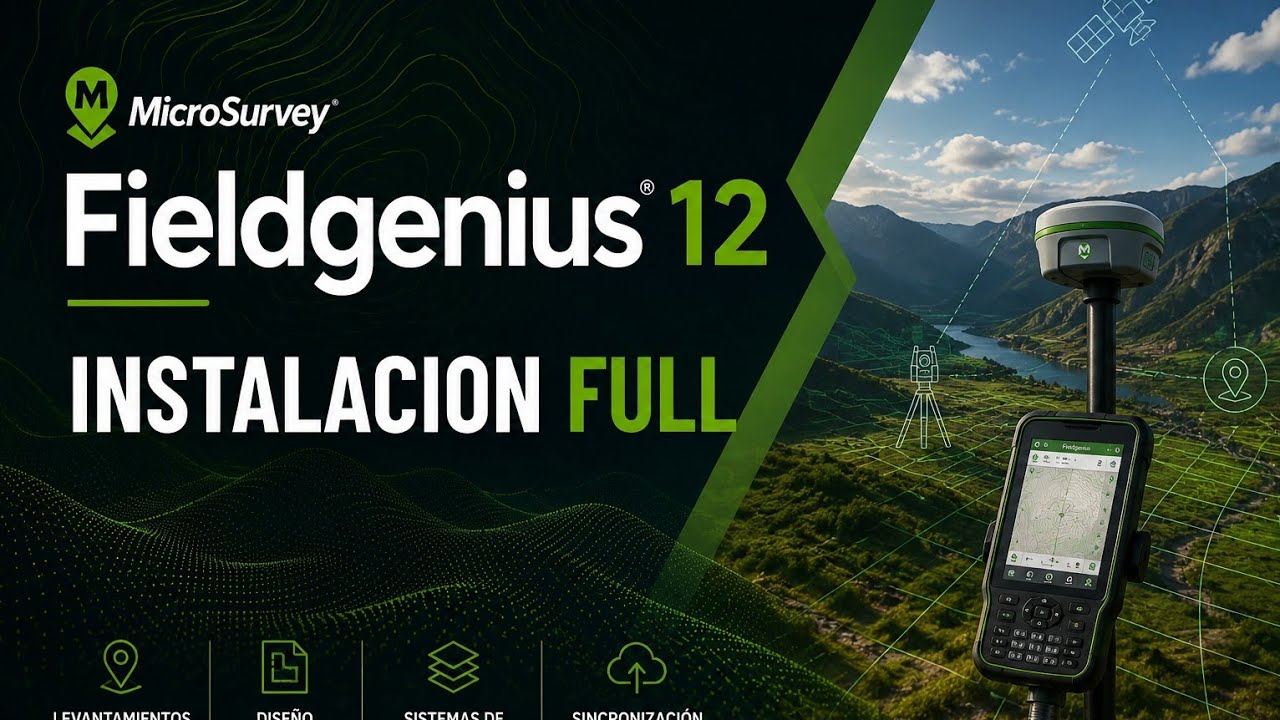 ✅ Instalación de MicroSurvey FieldGenius 9-12 Activación Full