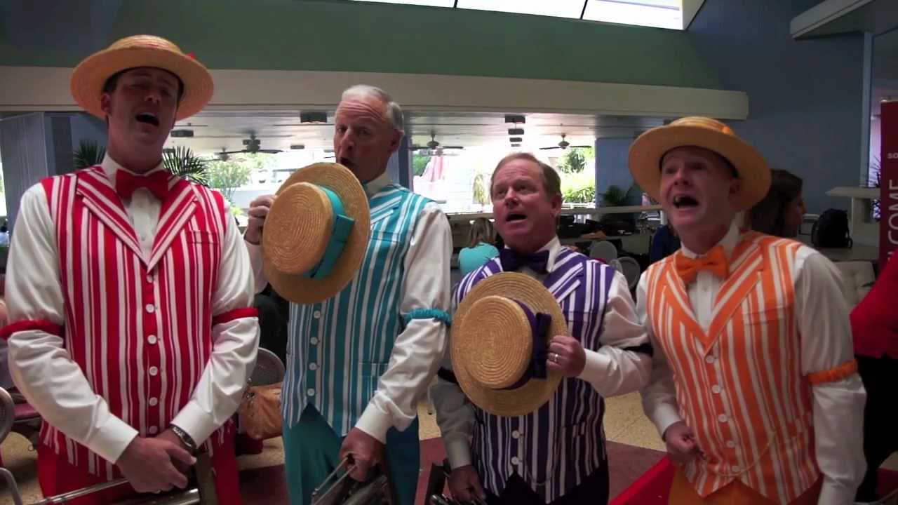 The Dapper Dans sing Grim Grinning Ghosts from The Haunted Mansion