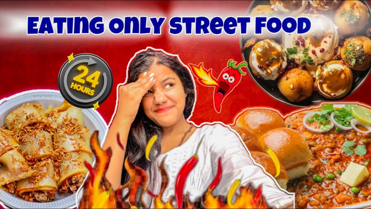 Eating Only Street Food For 24 Hours challenge: Kamla Nagar Edition | Living On Rs 500 For 24 Hours