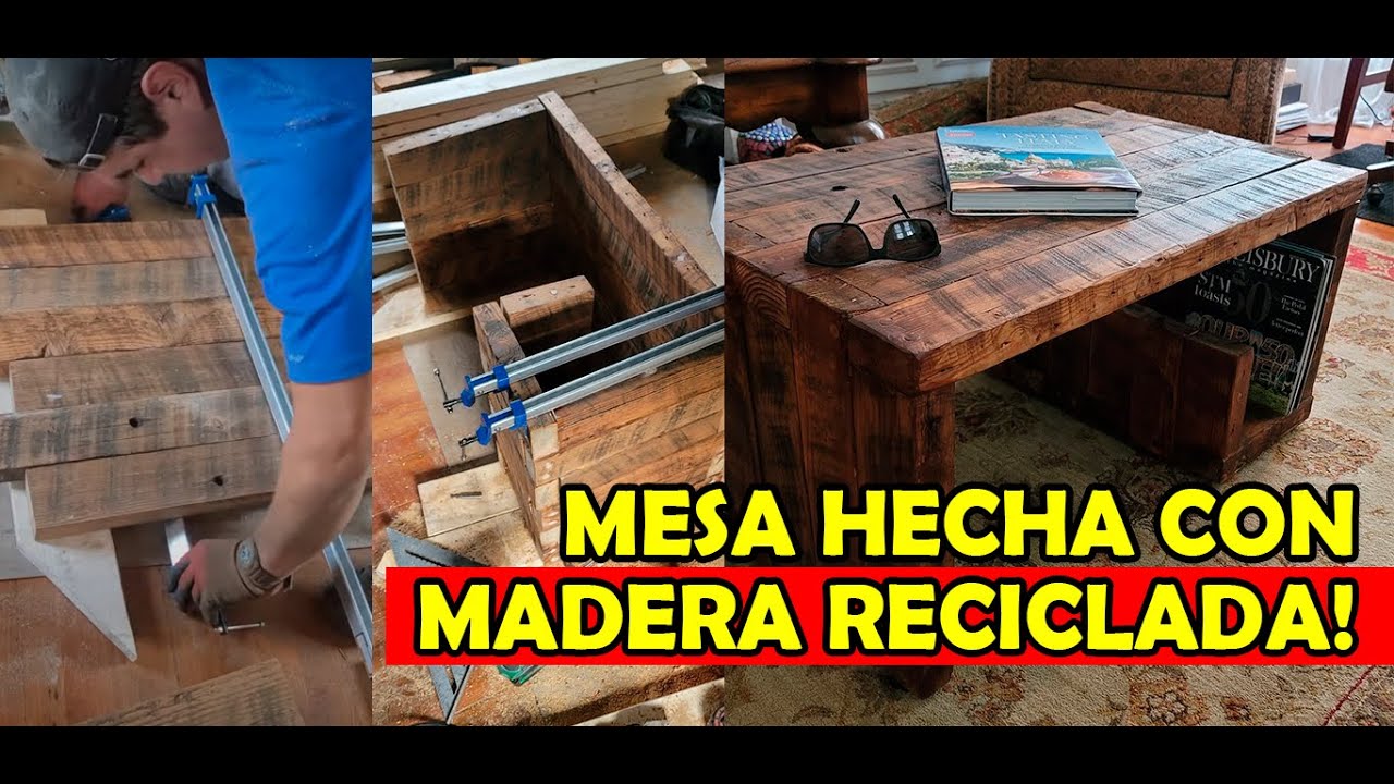C&oacute;mo hacer una MESA R&Uacute;STICA!!!💪😉(Sin clavos ni tornillos)