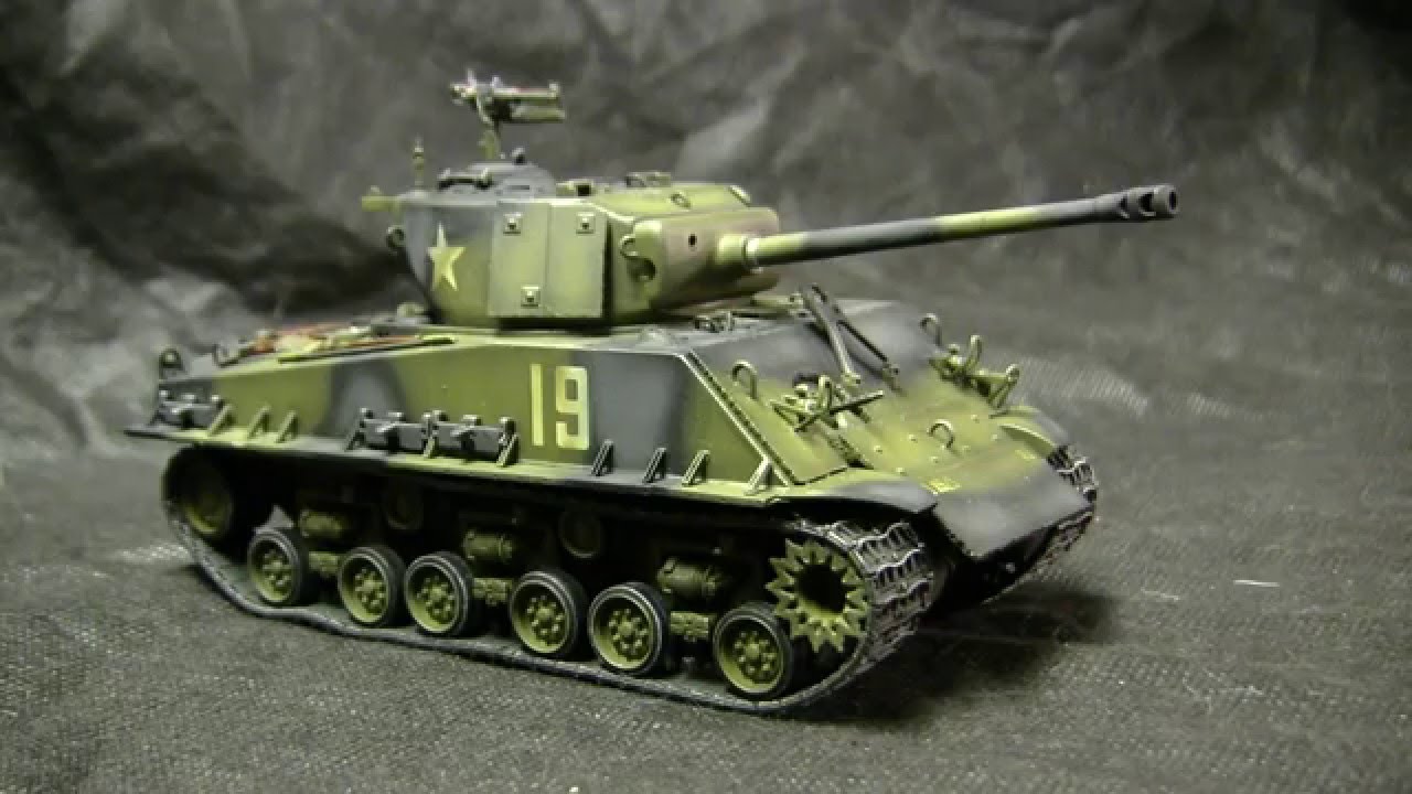 1/35th scale Vintage Dragon WWII M4A3E8 Sherman tank model showcase video