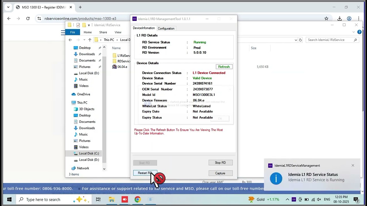 Received empty response form server resolved device working fine