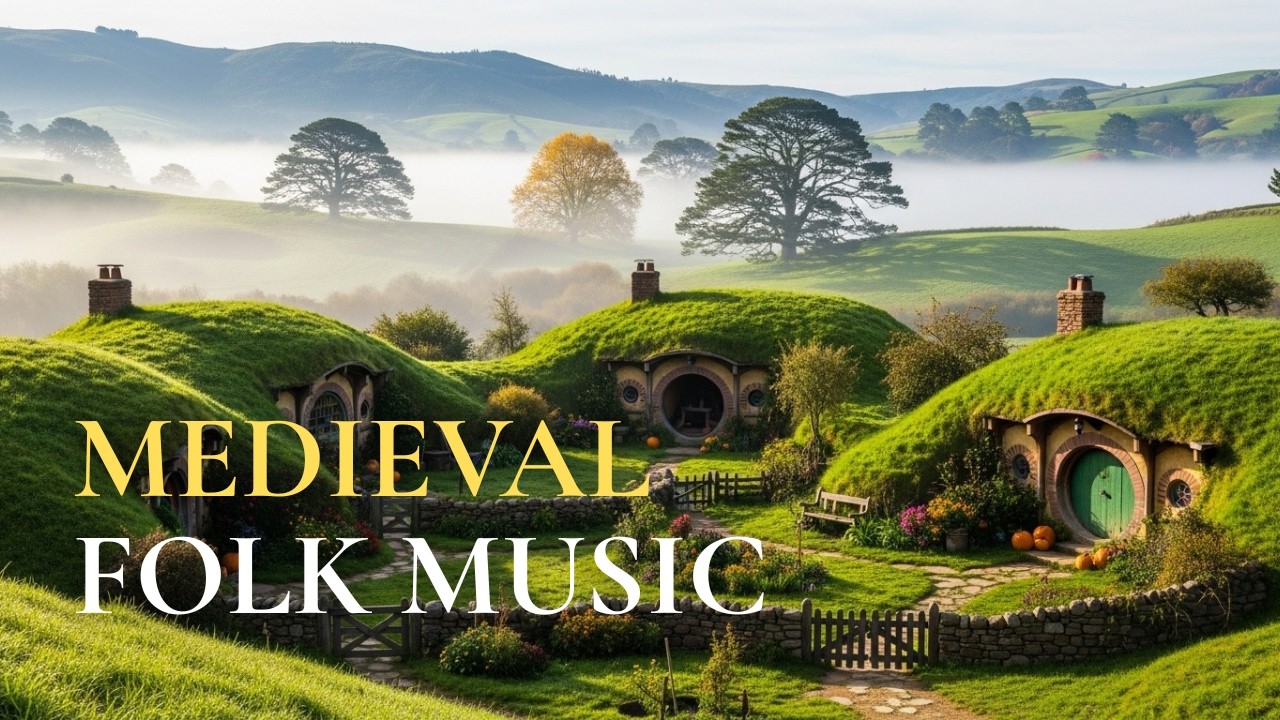 Gentle Medieval Folk Music 🌅 | Soft Village Dawn Morning Ambience