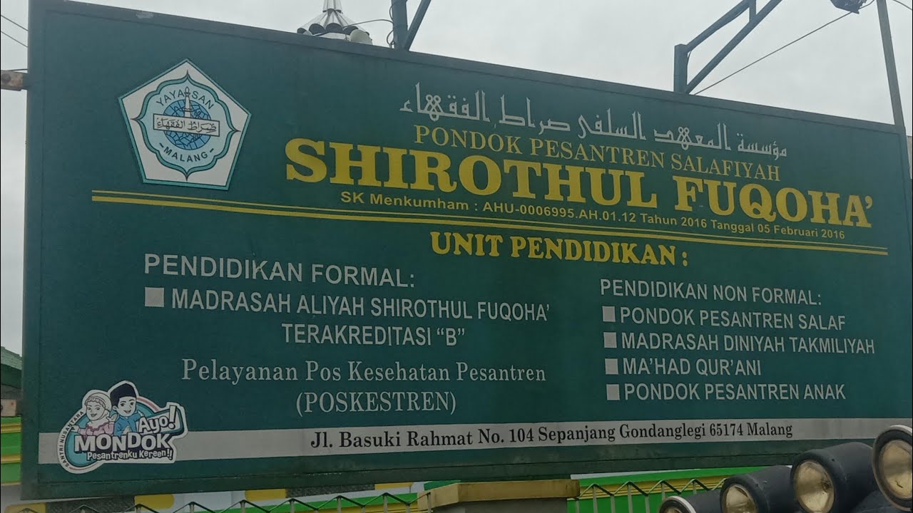 suasana sambang santri pp shirotul fuqoha sepanjang gondanglegi malang