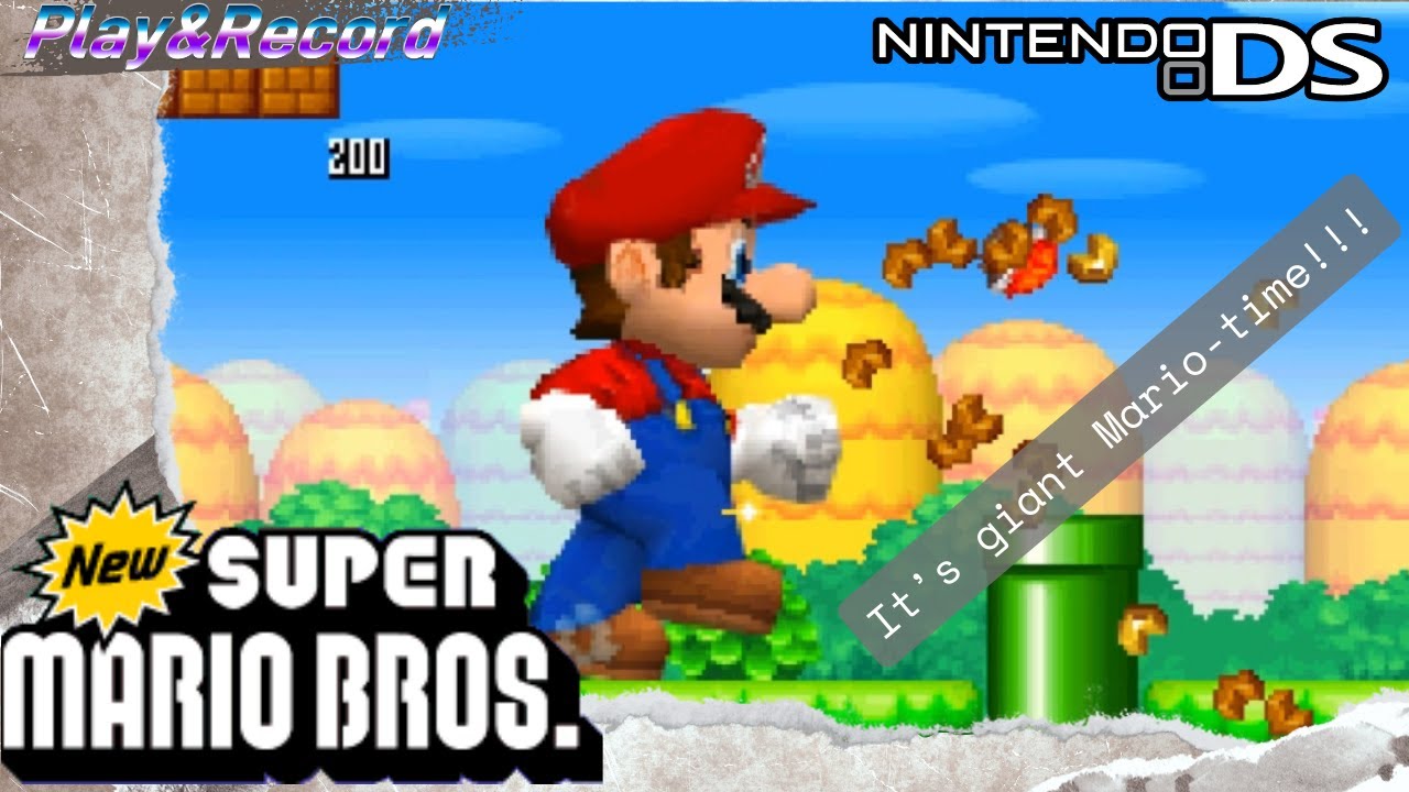 New Super Mario Bros (Nintendo DS) Playthrough Non Commentary