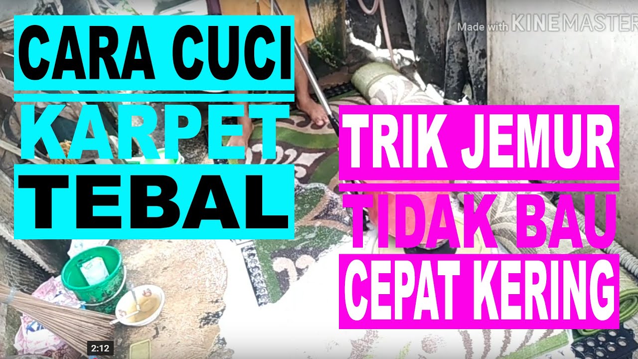 Cara cuci karpet tebal agar tidak bau pada saat di jemur