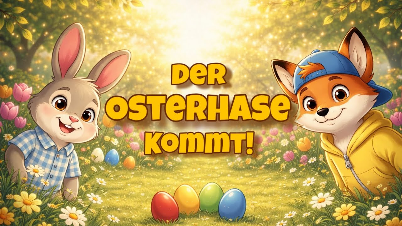 Der Osterhase kommt! | Osterlied f&uuml;r Kinder mit Rudi 🐰🥚✨