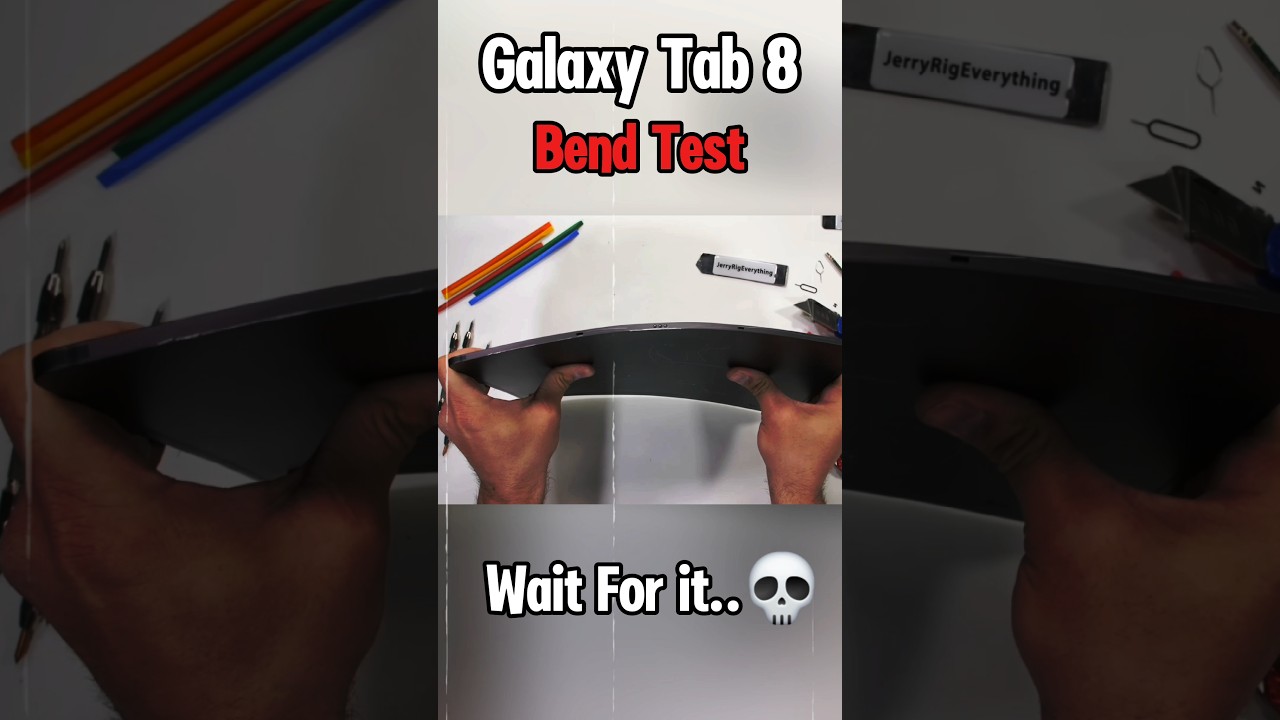 Galaxy Tab 8 Bend Test &ndash; Will It SNAP or SURVIVE?! 😱🔥#shorts#viralvideo