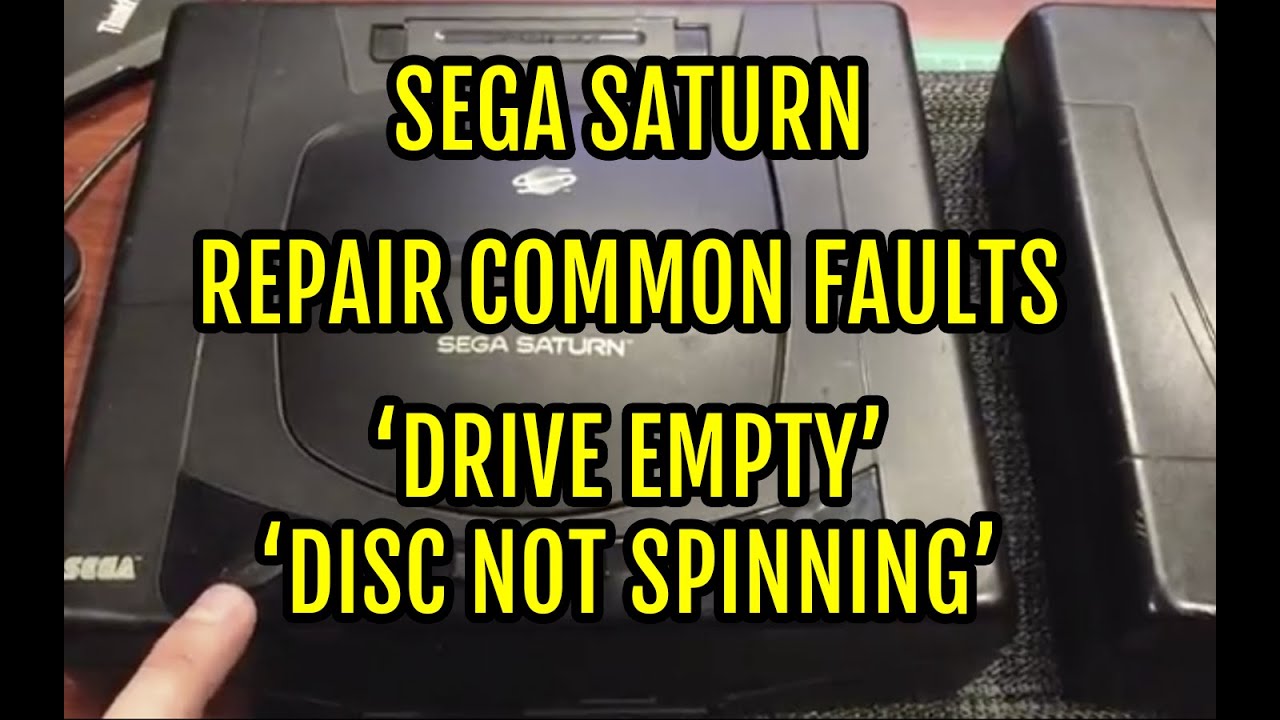 Sega Saturn not working. How to Replace the Laser. Disc not spinning and Drive empty issues