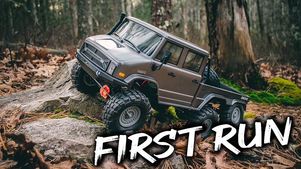 Axial SCX10 II 6x6: Stock First Woods Run