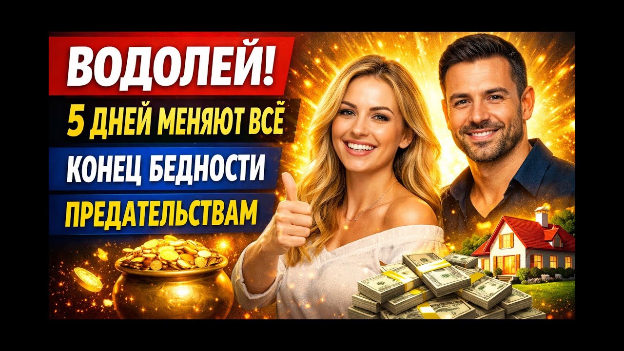 Водолей 5 дней меняют всё: конец предательствам! Старт деньгам! новой любви и РОСТУ