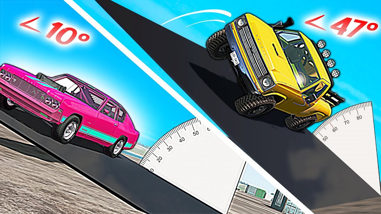 Checking Sliding Angle of Cars - BeamNG DRIVE
