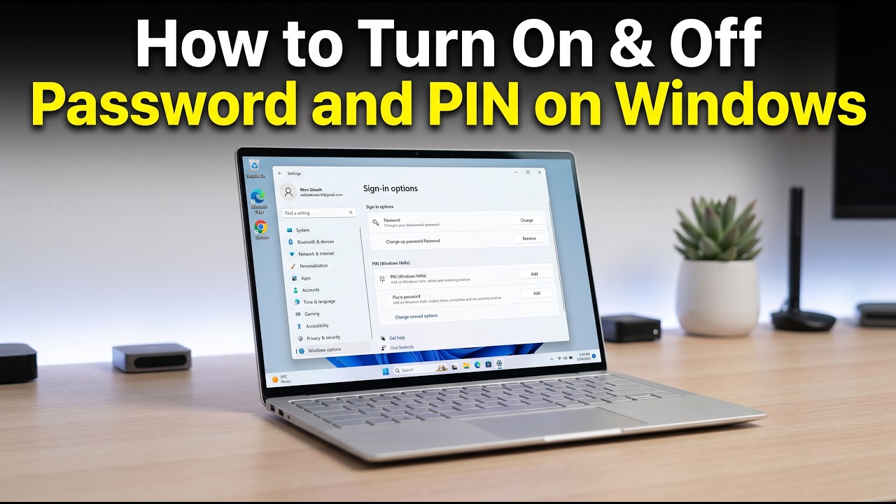 Как включить и выключить пароль и PIN-код в Windows (параметры входа)
