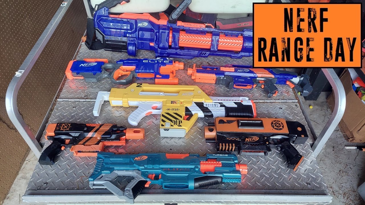 Nerf Range Day #19 - Full Auto Blasters