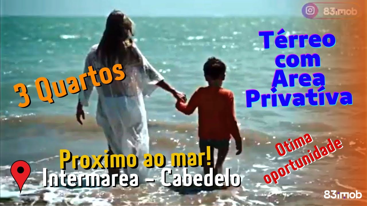Intermares com 3 quartos, pr&oacute;ximo ao mar, posi&ccedil;&atilde;o Nascente e com &aacute;rea de lazer. #83imob