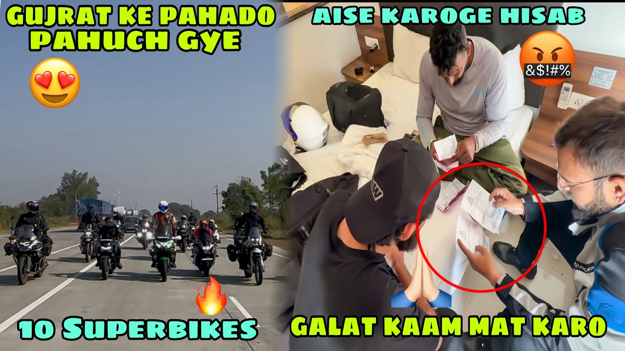 Gujarat se Ladakh pahuch gye sari Superbikes lke😍 lkn vha is tarah Hisab krnge Socha nhi tha😰 ab bas