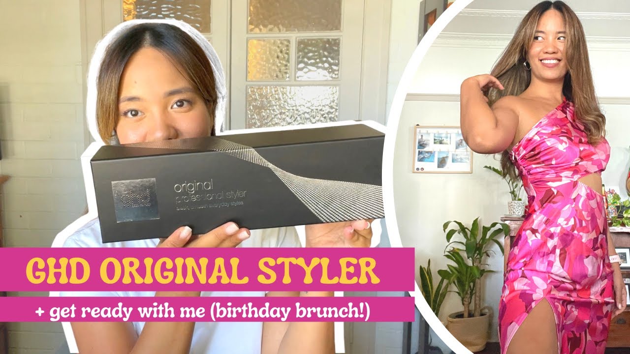GHD IV Original Hair Straightener unboxing & first impressions + GRWM bday edition| Megann Monday