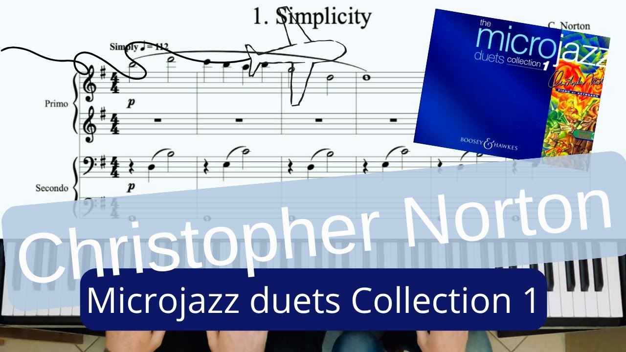 Microjazz Piano duets collection 1 for piano four hands by C. Norton