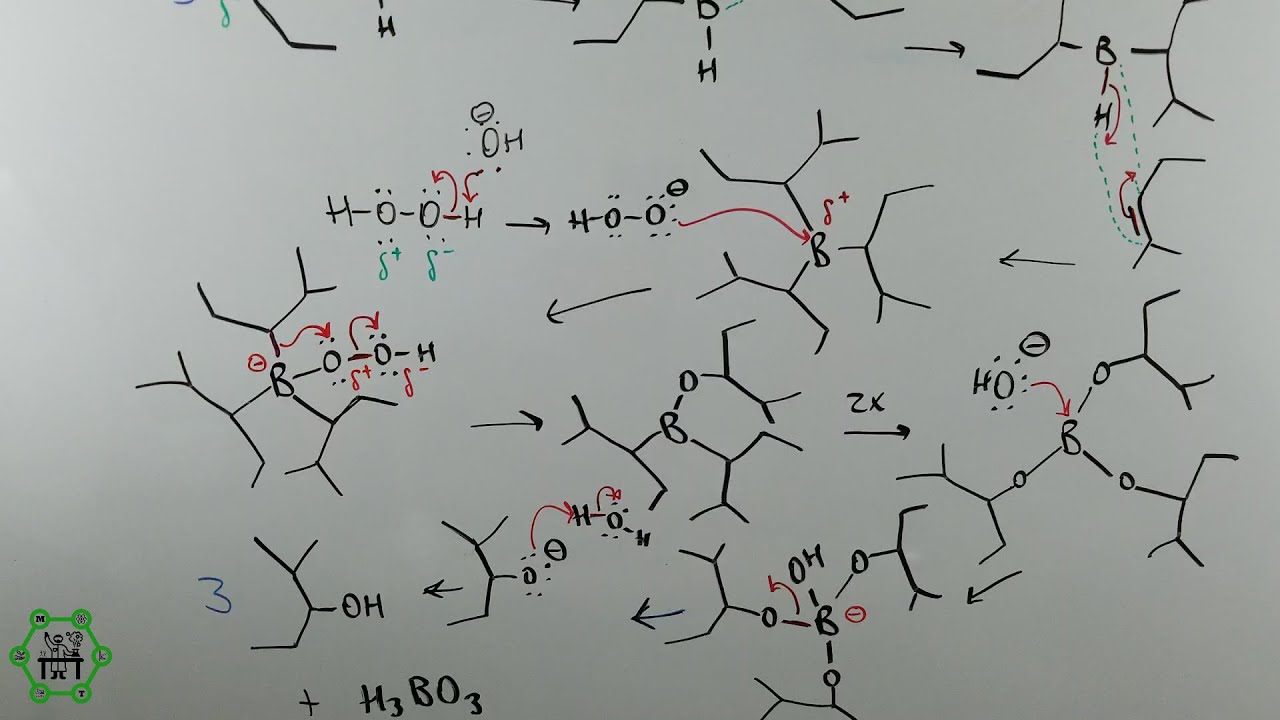 Hidroboración-Oxidación de Alquenos | Adición Anti-Markovnikov | Formación de Alcoholes | Mecanismo
