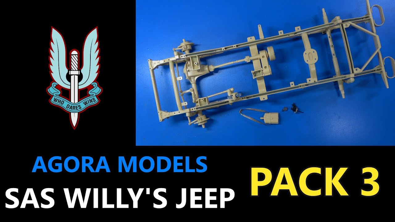 Build the British SAS Willy's Jeep Pack 3, Stages 14 to 22 from Agora Models