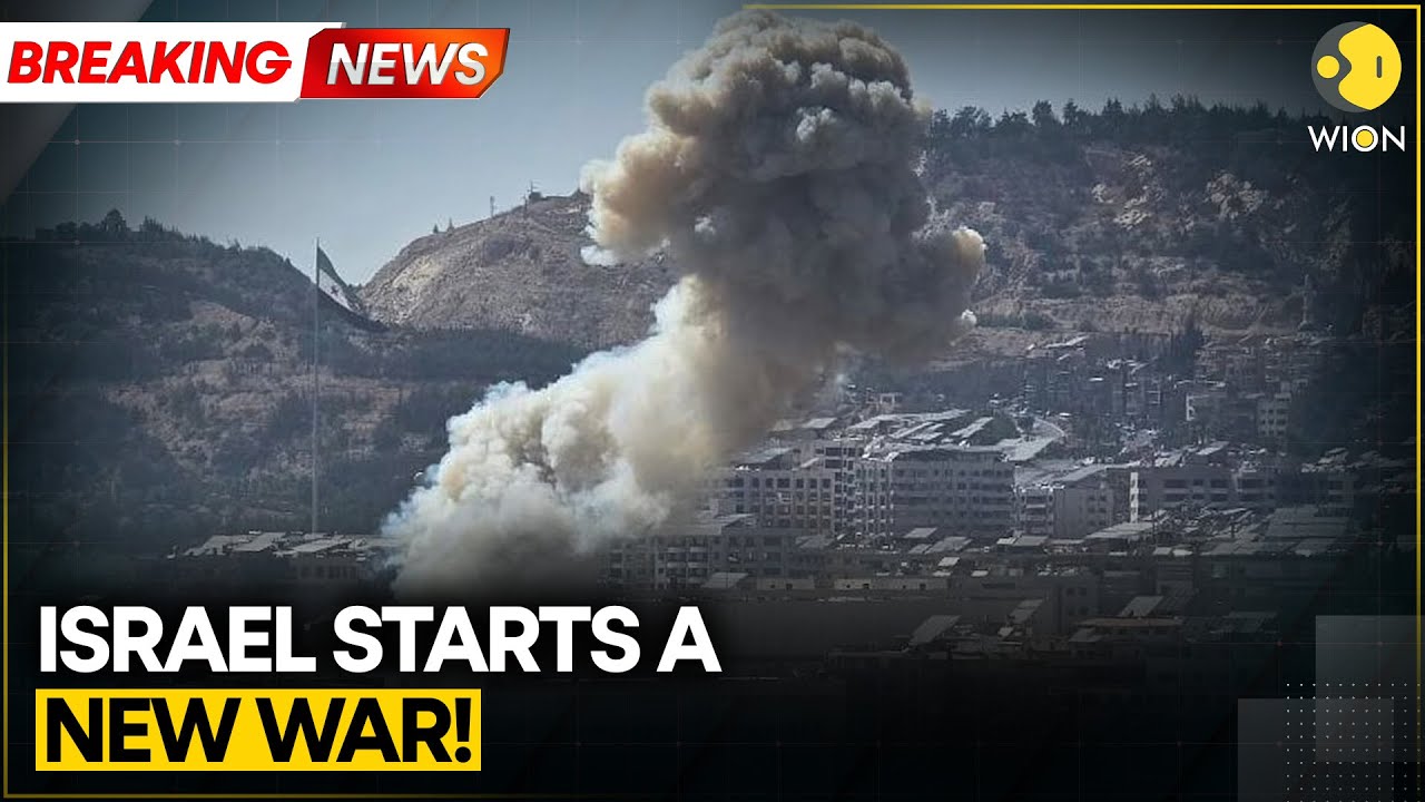 Israel-Syria Conflict: Fresh Israeli Attacks on Syrian Capital Damascus | WION BREAKING