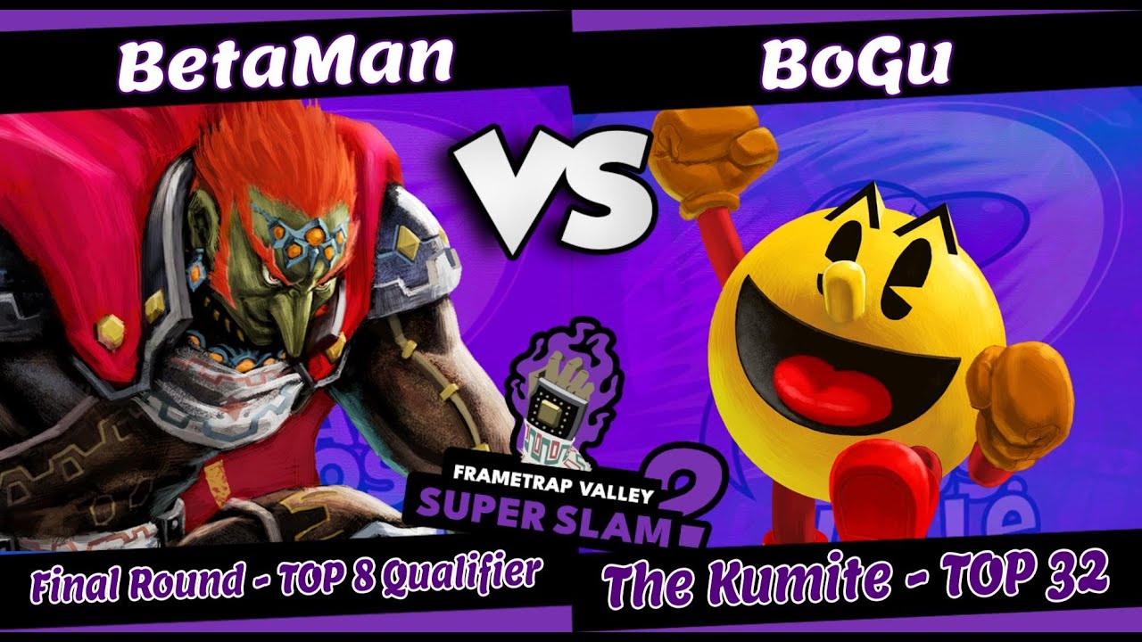 FrameTrap Valley Super Slam 2 - BETAMAN (GANONDORF) Vs. BOGU (PACMAN) - SINGLES TOP 32 - SSBU