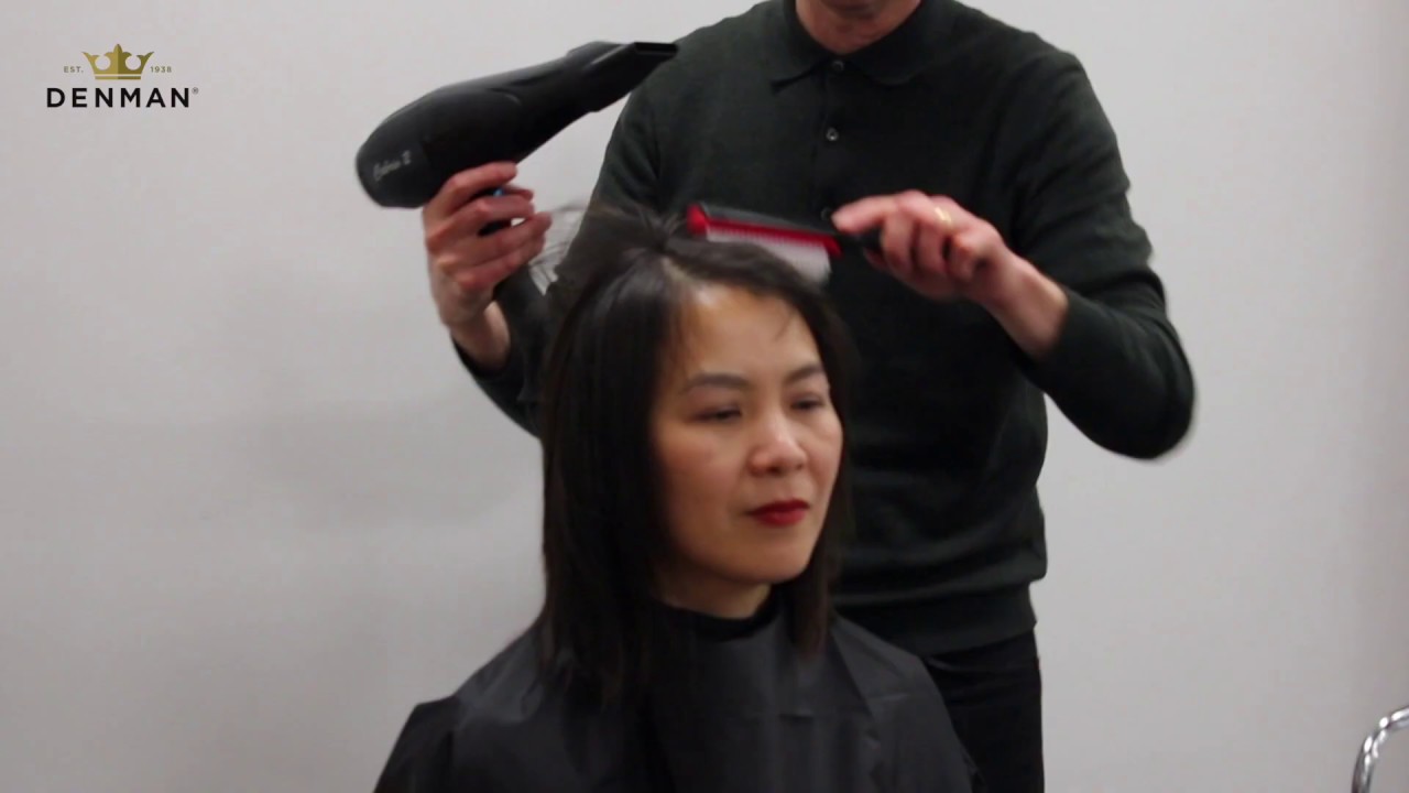 Blowdrying with the Denman D3 Original Styler