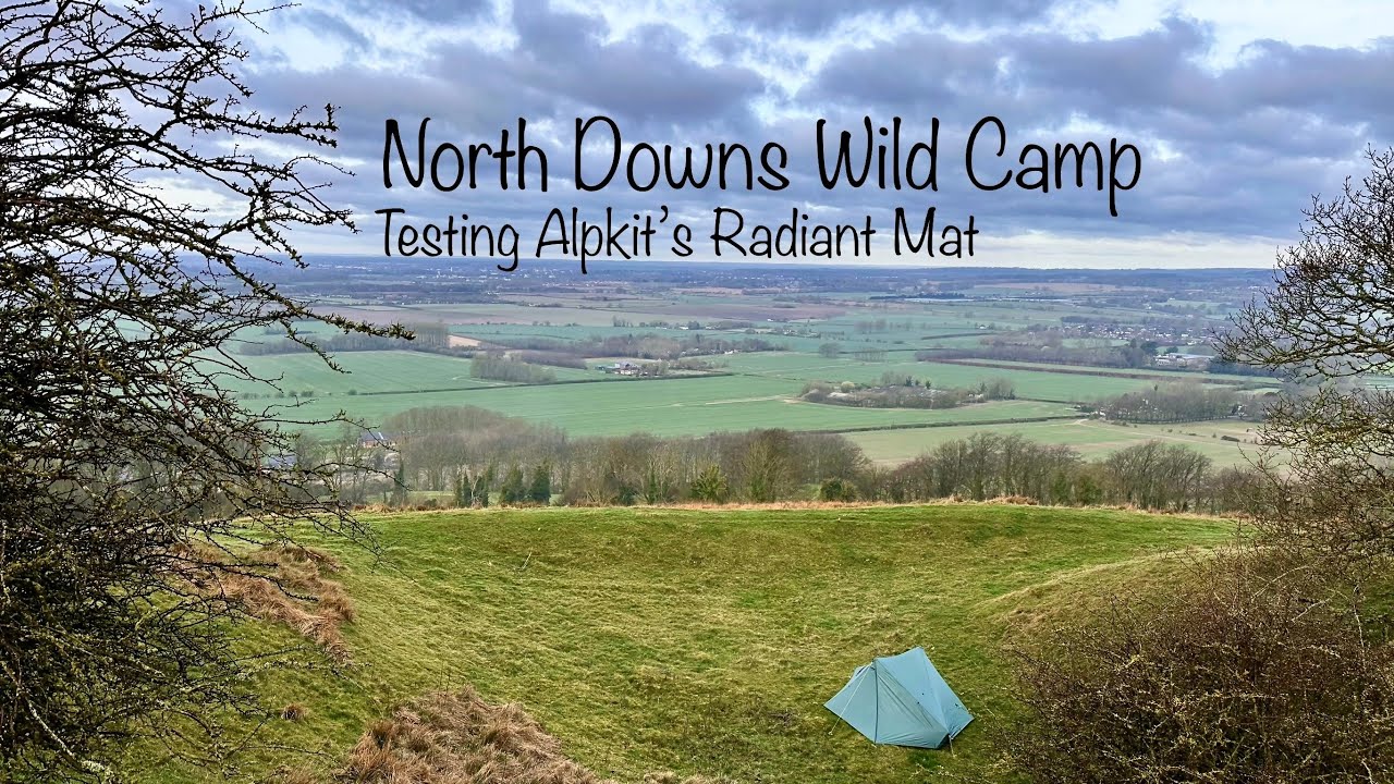 Testing The Alpkit Radiant sleep mat on a wildcamp at The Wye Downs
