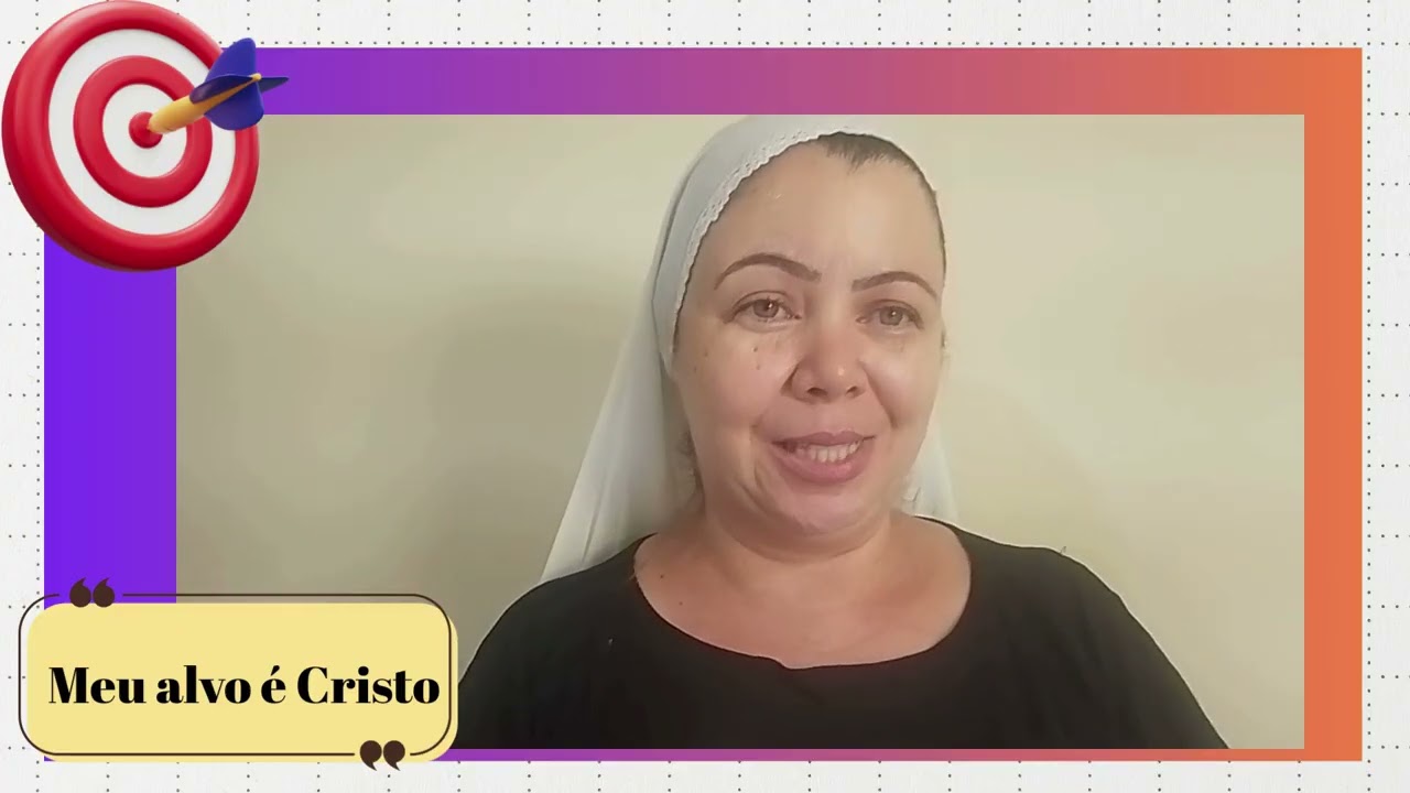 Meu alvo é Cristo.