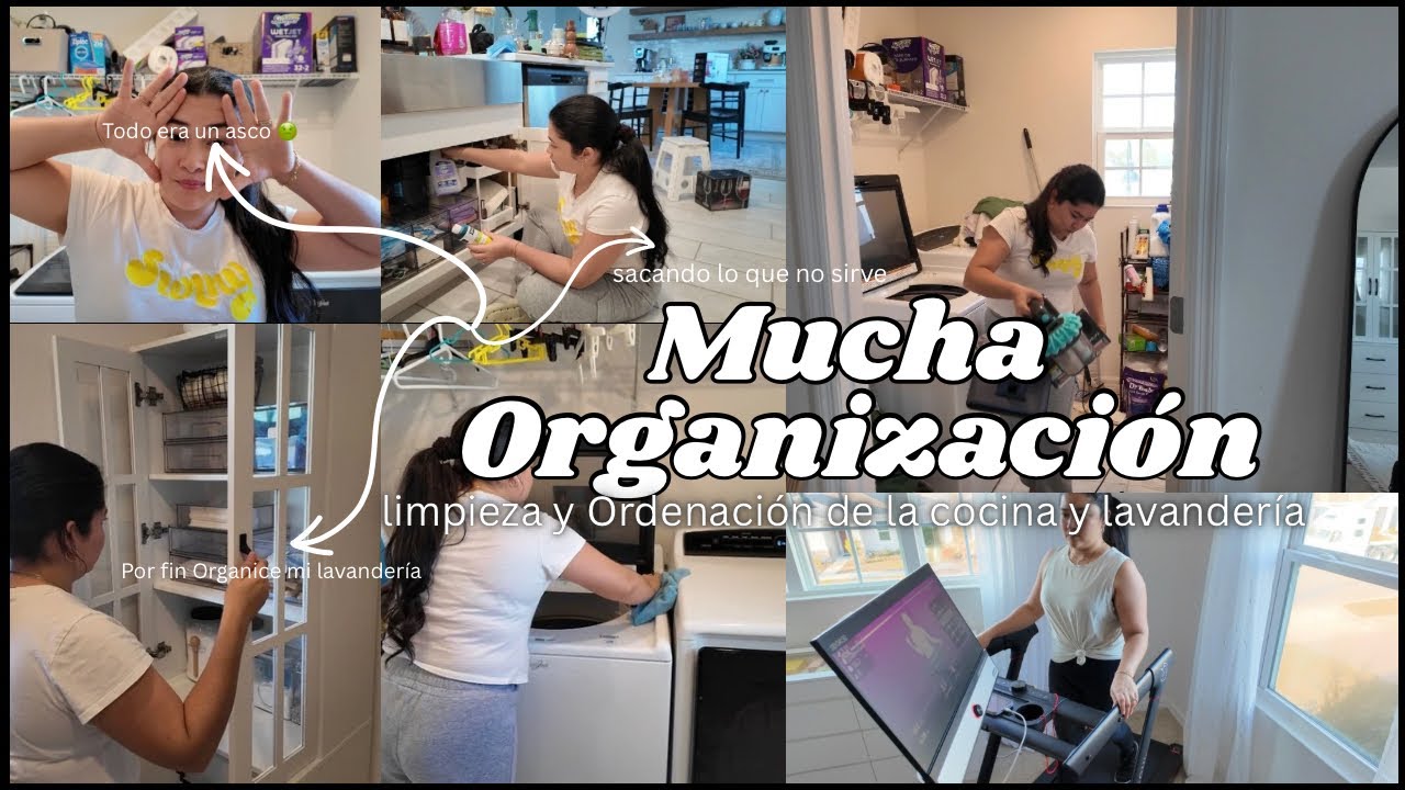 Mucha Limpieza y Organización en la cocina y lavandería 🧼 Saque mucha suciedad 🤮 Nuevos Hábitos 🥗