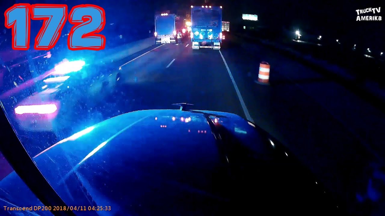 Polizei Verfolgungsjagd auf Dashcam! - Truck TV Amerika 