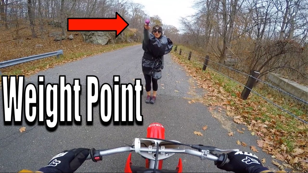 Angry Lady Vs Dirt Bike