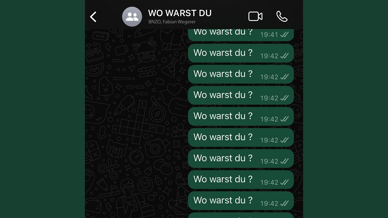 wo warst du