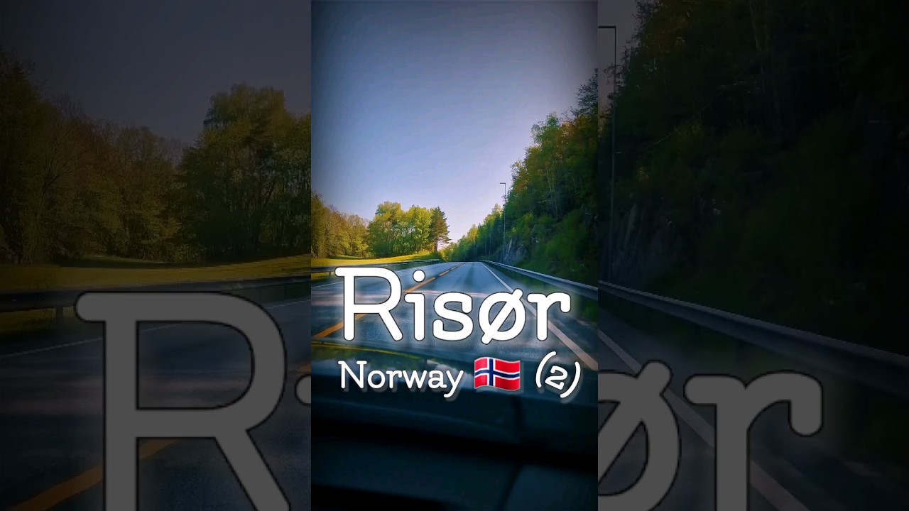 A free driving tour in Ris&oslash;r, Agder County, south of Norway,  #short  #shorts #shortvideo