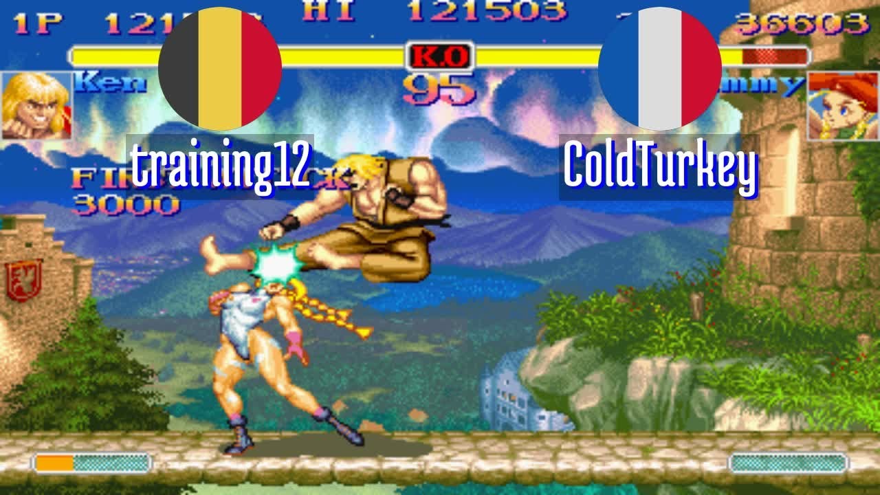 FT5 @ssf2xjr1: training12 (BE) vs ColdTurkey (FR) [Super SF II X ssf2x ssf2 Fightcade] Mar 3