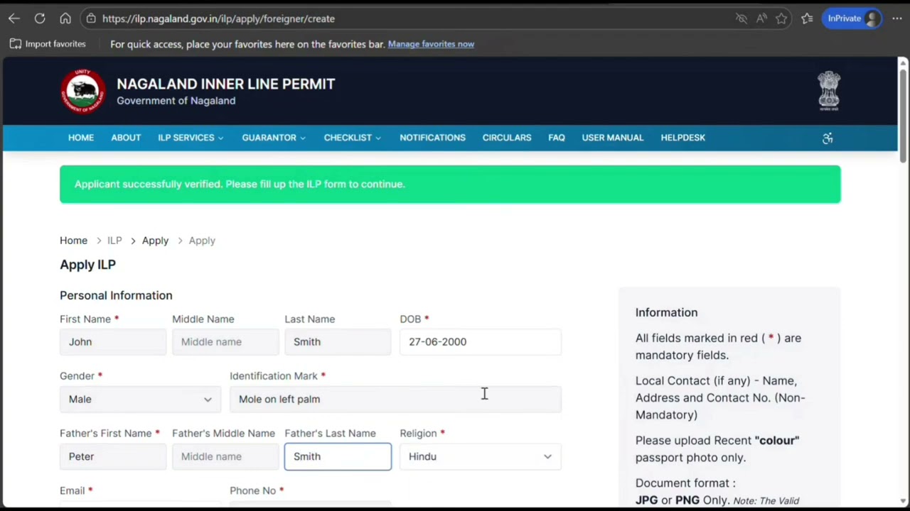 How to Apply for Nagaland Inner Line Permit as a Foreign Tourist – Step by Step Guide