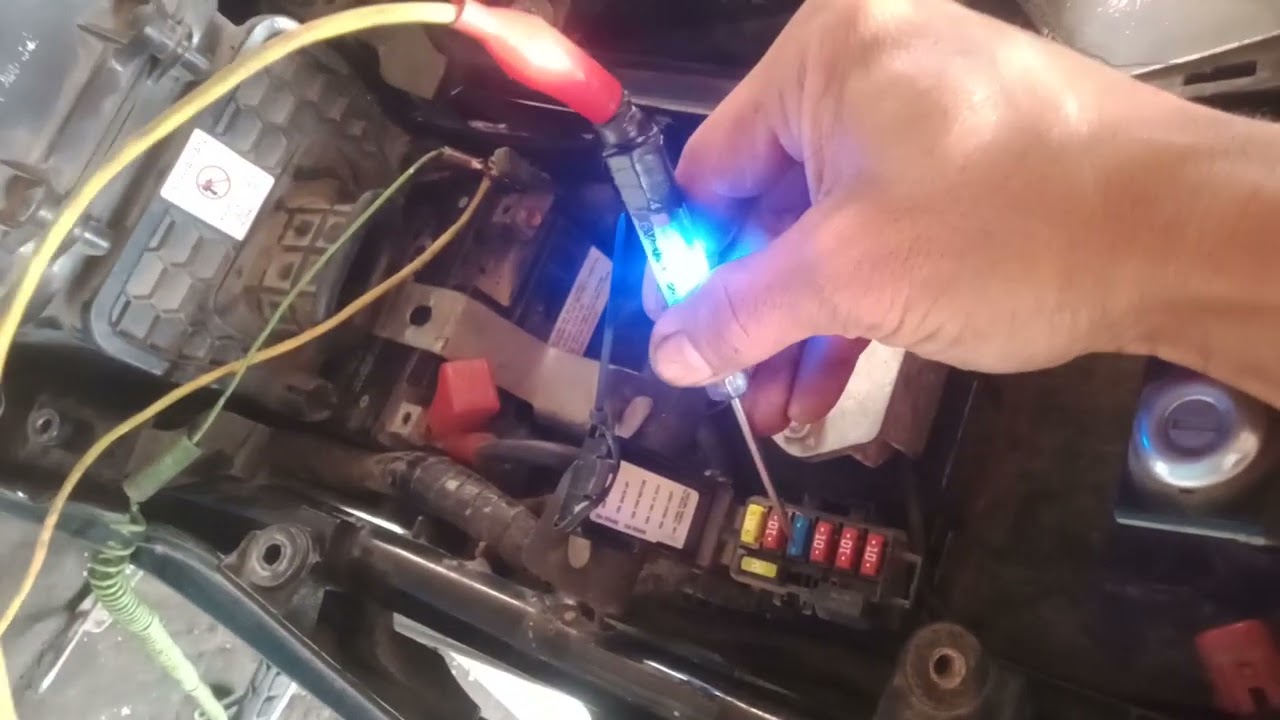 Cara cek arus menuju fuelpump CBR 150, sebelum vonis ganti fuelpump#benkelangga