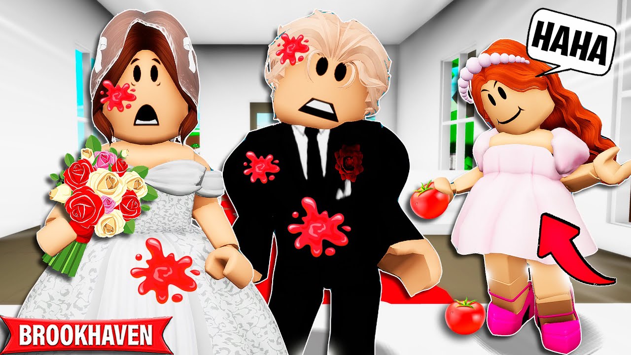 MINHA AMIGA FALSA ESTRAGOU O MEU CASAMENTO | Historinhas Brookhaven Roblox | Bibi e Lud