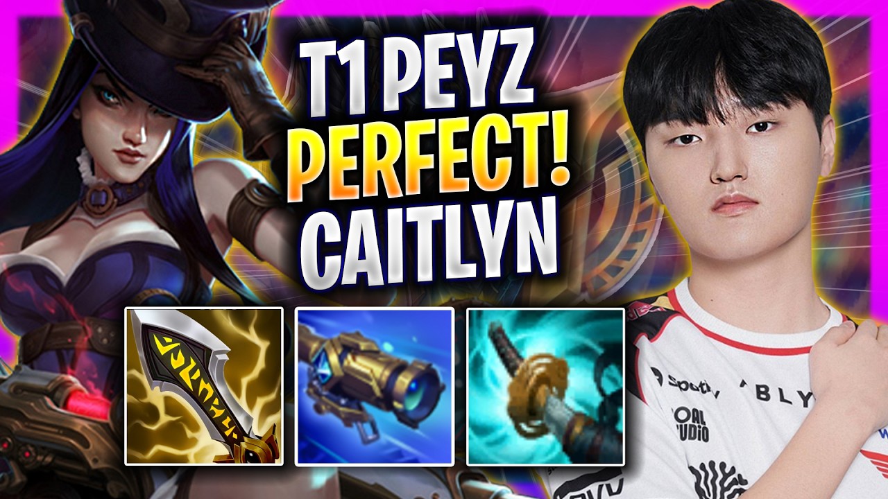 PEYZ PERFECT GAME WITH CAITLYN! - T1 Peyz Plays Caitlyn ADC vs Ziggs! | Season 2026