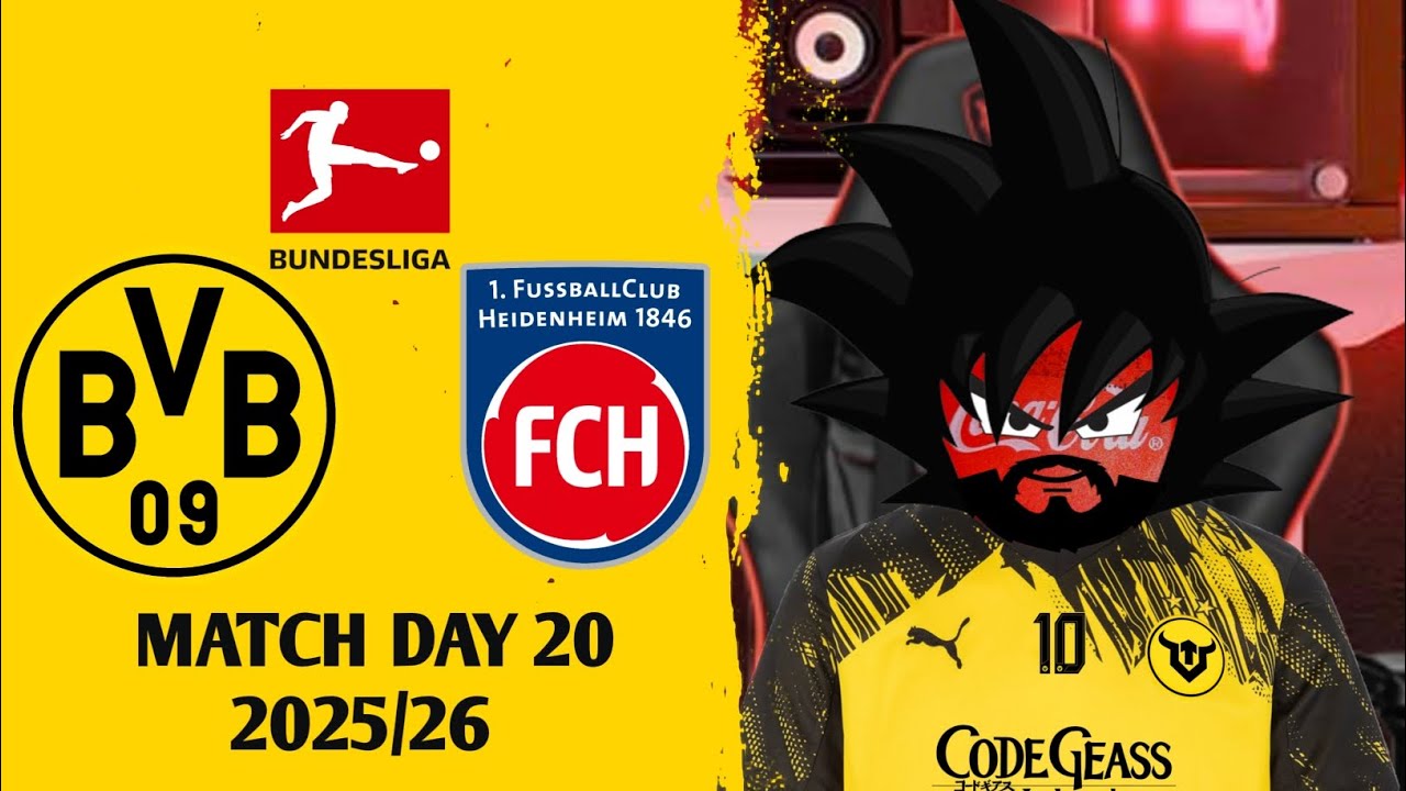 DORTMUND VS HEIDENHEIM 1846 MATCH DAY 20 BUNDESLIGA (2025/26) 