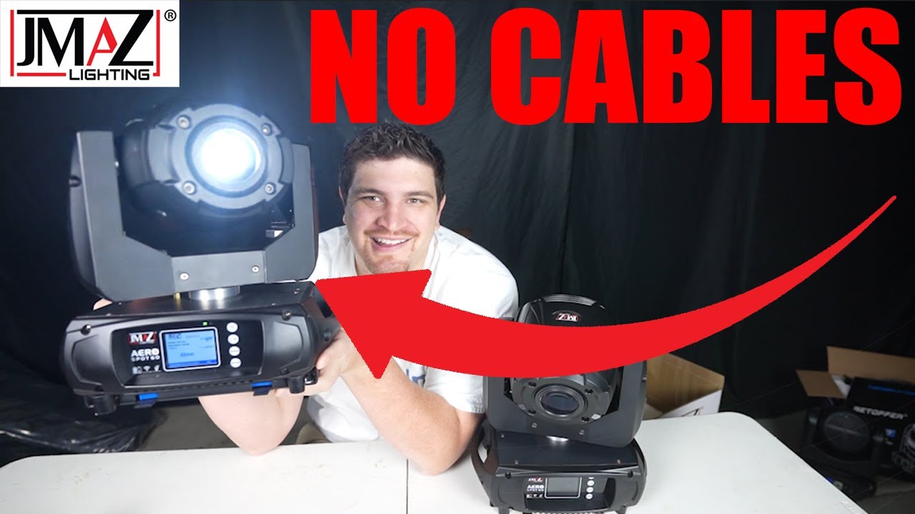 THE BEST mover For a mobile DJ - JMAZ AERO SPOT 60 Battery Powered LED Moving Head