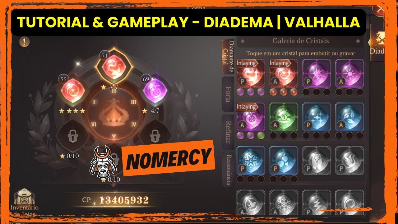 👑 MU DARK EPOCH: NOVA FUNCIONALIDADE: DIADEMA — TUTORIAL COMPLETO + GAMEPLAY DE VALHALLA!