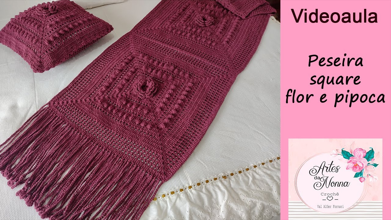 PESEIRA SQUARE DE FLOR E PIPOCA - Artes da Nonna