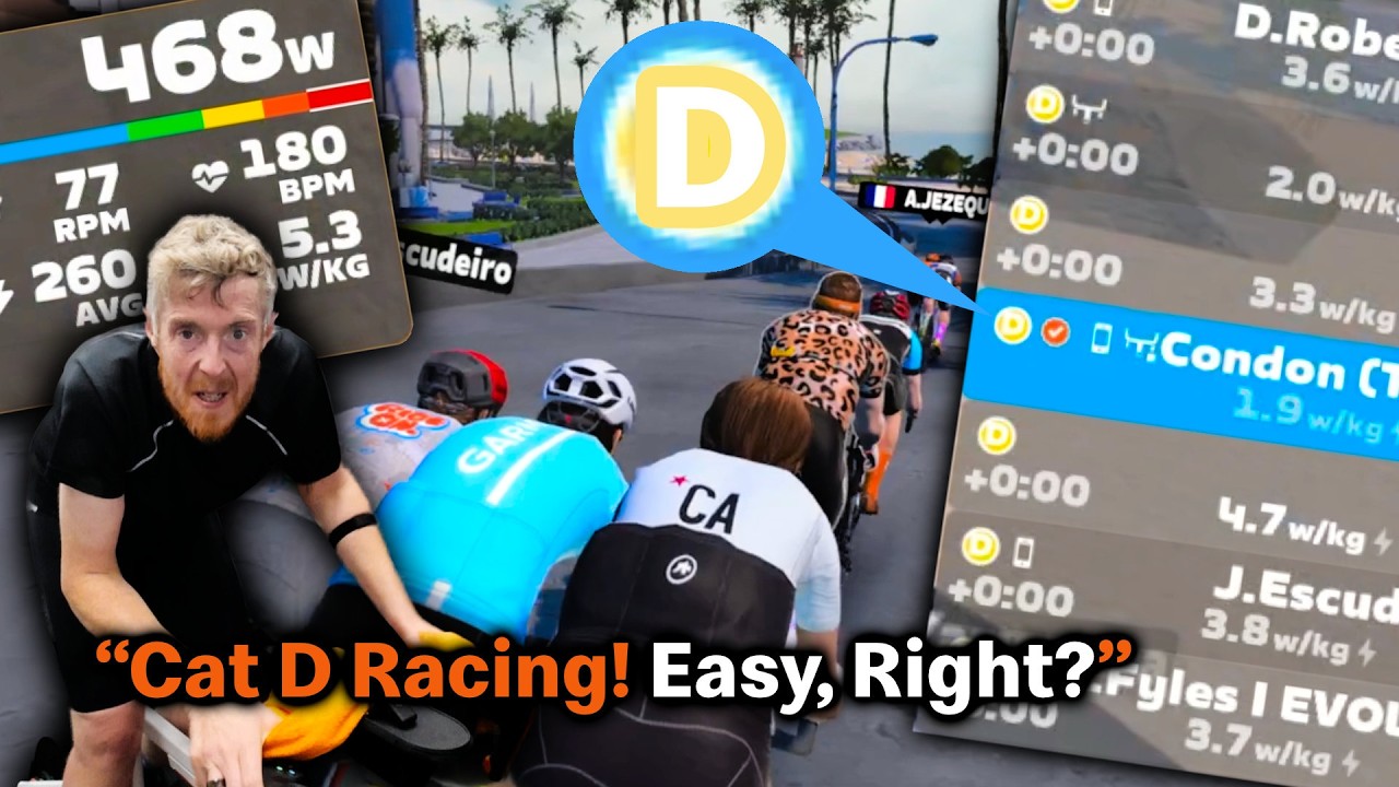Из категории B в категорию D?! Моя худшая проверка Zwift на данный момент
